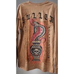 Sullen Art Collective Charmed Cobra Skull Premium Long Sleeve T-shirt Sz M  A118